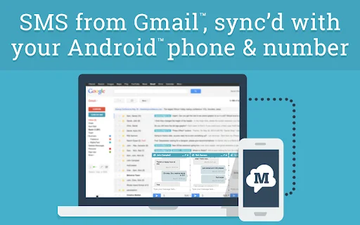 MightyText डाउनलोड करें – Gmail और Facebook से सीधे SMS भेजें - Screenshot 1