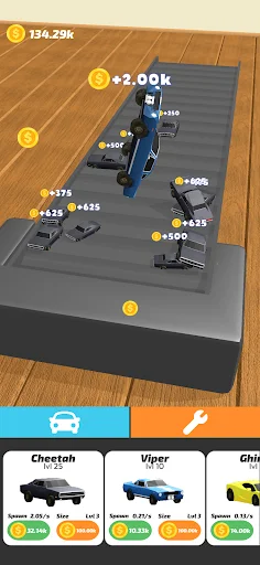 Idle Treadmill 3D डाउनलोड करें – मज़ेदार कार क्रैश सिमुलेशन गेम - Screenshot 2