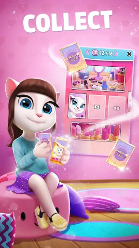 My Talking Angela डाउनलोड करें – बच्चों और बड़ों के लिए प्यारा वर्चुअल पेट गेम - Screenshot 21