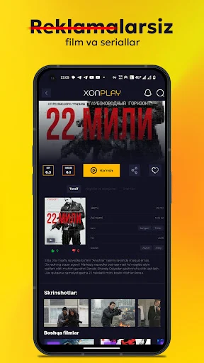 XonPlay डाउनलोड करें – उज़्बेक फिल्मों और सीरियल्स का नया अनुभव - Screenshot 16
