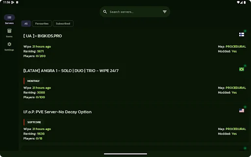 RustHub डाउनलोड करें – Rust सर्वर और आइटम ट्रैकर ऐप - Screenshot 9