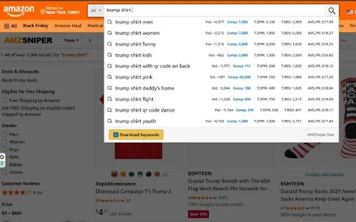 AMZSniper डाउनलोड करें – Merch और KDP के लिए सर्वश्रेष्ठ फ्री टूल - Screenshot 3