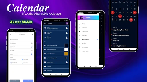 US Calendar 2026 डाउनलोड करें – छुट्टियां और रिमाइंडर के साथ - Screenshot 12