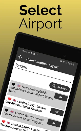 Leeds Bradford Airport Flights डाउनलोड करें – रियल-टाइम उड़ान अपडेट - Screenshot 9