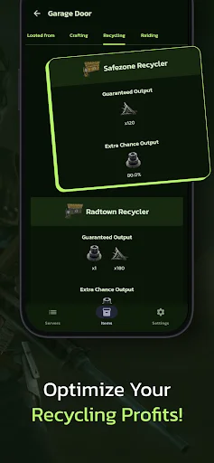 RustHub डाउनलोड करें – Rust सर्वर और आइटम ट्रैकर ऐप - Screenshot 7
