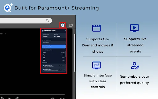 Paramount Quality+ डाउनलोड करें – Paramount+ वीडियो क्वालिटी कंट्रोल - Screenshot 2