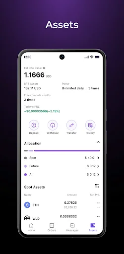 DeepTradeX डाउनलोड करें – AI और Web3 के साथ क्रिप्टो ट्रेडिंग - Screenshot 4