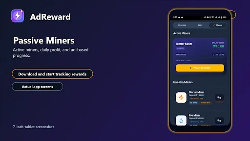 AdReward: Earn & Grow डाउनलोड करें – विज्ञापन देखकर पैसे कमाएं - Screenshot 11