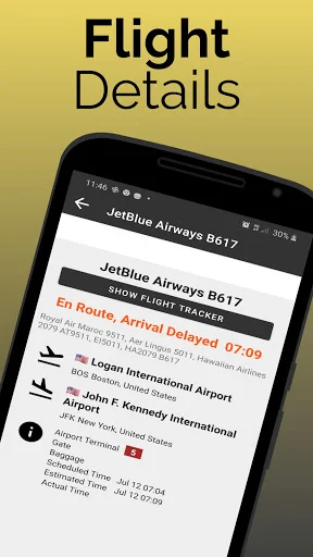 Fort Lauderdale Flights डाउनलोड करें – लाइव फ्लाइट अपडेट्स - Screenshot 4