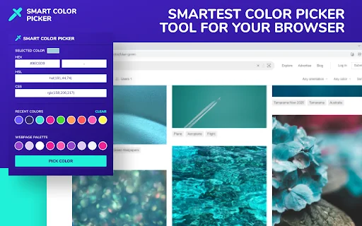Smart Color Picker डाउनलोड करें – वेब डिज़ाइन के लिए सर्वश्रेष्ठ टूल - Screenshot 1