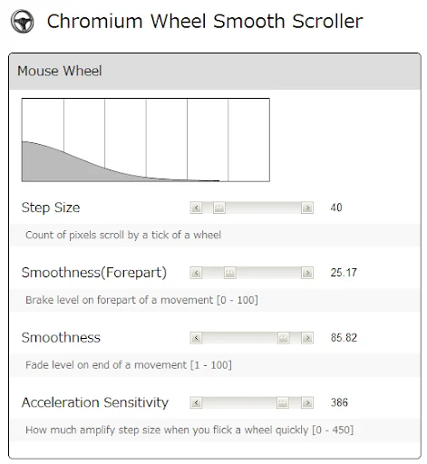 Chromium Wheel Smooth Scroller डाउनलोड करें – स्मूथ ब्राउज़िंग अनुभव - Screenshot 1