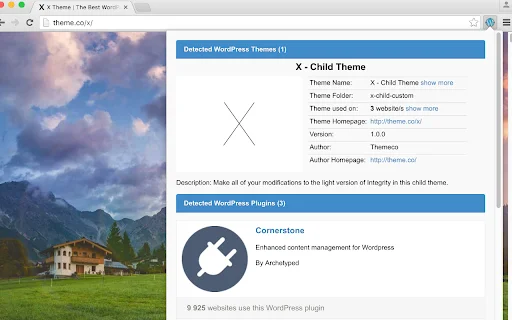 WordPress Theme Detector – अपनी वेबसाइट के लिए थीम और प्लगइन खोजें - Screenshot 2