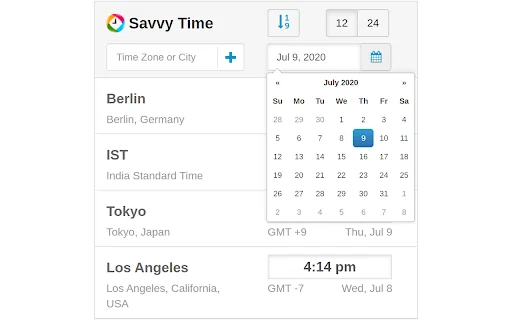 Time Zone Converter – Savvy Time डाउनलोड करें | वैश्विक समय और मीटिंग्स - Screenshot 4