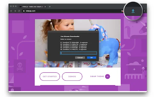 Live Stream Downloader डाउनलोड करें – M3U8 HLS वीडियो सेव करें - Screenshot 1