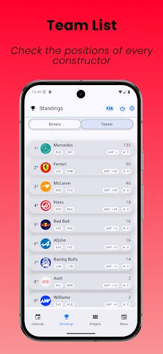 SpeedTrack Widgets डाउनलोड करें – रेसिंग कैलेंडर और समाचार - Screenshot 5