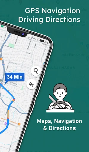 Maps, Navigation & Directions डाउनलोड करें – ऑफ़लाइन मार्ग और नेविगेशन - Screenshot 2