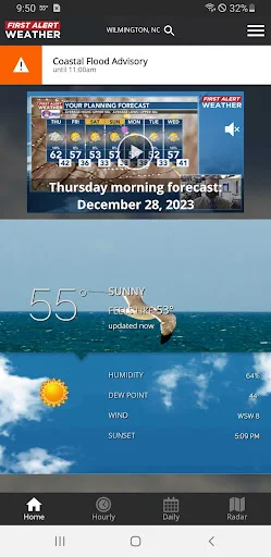 WECT 6 First Alert Weather डाउनलोड करें – सटीक मौसम अपडेट - Screenshot 1