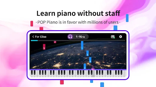 POP Piano डाउनलोड करें – घर बैठे पियानो सीखें और संगीत का आनंद लें - Screenshot 1