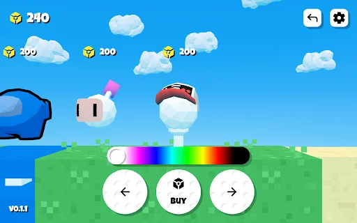 Boxel Golf डाउनलोड करें – रोमांचक मल्टीप्लेयर गोल्फ और लेवल बिल्डर - Screenshot 3
