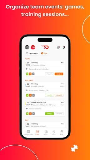 TeamPulse डाउनलोड करें – स्पोर्ट्स टीम और क्लब मैनेजमेंट ऐप - Screenshot 26