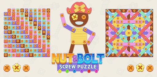 Screw It Out: Wood Puzzle डाउनलोड करें – मजेदार पहेलियाँ खेलें - Screenshot 1