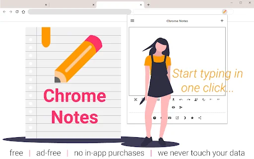 Chrome Notes डाउनलोड करें – ब्राउज़र के लिए सबसे सरल नोटपैड - Screenshot 2