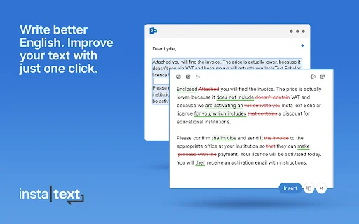 InstaText डाउनलोड करें – अपनी अंग्रेजी लेखन में सुधार करें - Screenshot 5