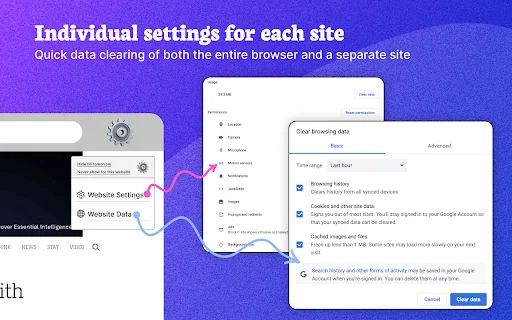 Settings for Chrome डाउनलोड करें – Chrome सेटिंग्स के लिए त्वरित एक्सेस - Screenshot 2