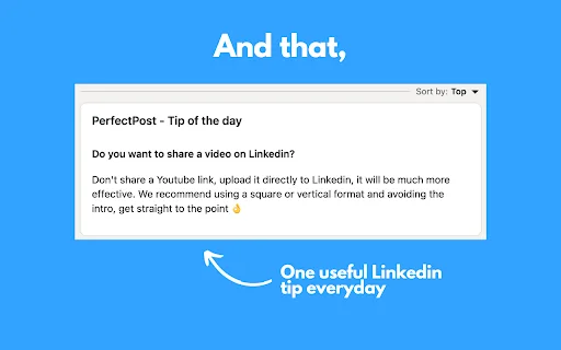 PerfectPost डाउनलोड करें: LinkedIn पोस्टिंग और शेड्यूलिंग के लिए सर्वश्रेष्ठ टूल - Screenshot 3