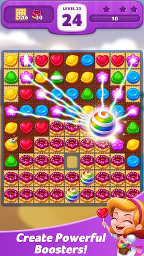Lollipop: Sweet Taste Match 3 डाउनलोड करें – बेहतरीन पहेली गेम - Screenshot 5