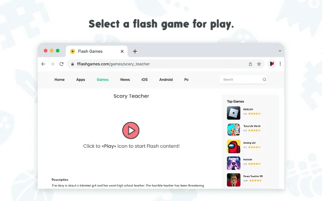 Chrome के लिए Flash Player डाउनलोड करें – वेब गेम खेलें - Screenshot 2