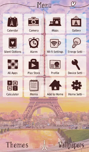 Parisian Twilight Theme डाउनलोड करें – एफ़िल टॉवर का सुंदर लुक - Screenshot 2