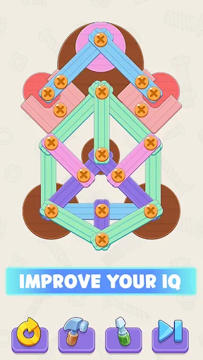 Screw It Out: Wood Puzzle डाउनलोड करें – मजेदार पहेलियाँ खेलें - Screenshot 5