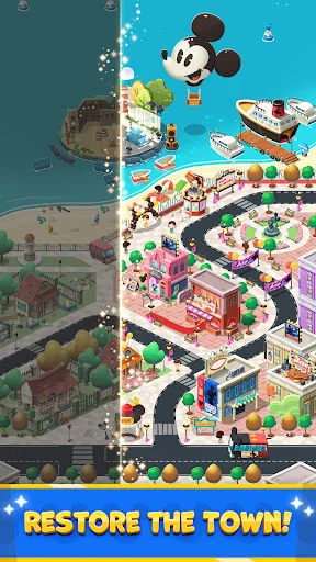 Disney Pop Town डाउनलोड करें – जादुई मैच 3 पहेली गेम का आनंद लें - Screenshot 4