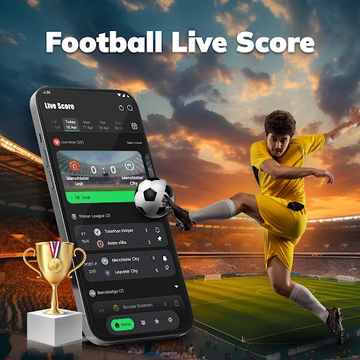 Amazic Football Live Scores डाउनलोड करें – लाइव फुटबॉल अपडेट्स - Screenshot 1
