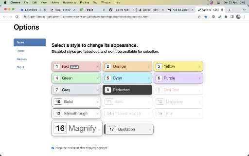 Super Simple Highlighter डाउनलोड करें – वेब पेज हाइलाइट करें - Screenshot 3
