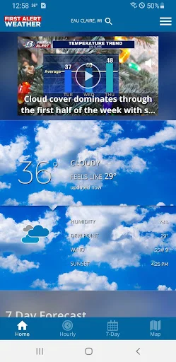 WEAU 13 First Alert Weather डाउनलोड करें – सटीक मौसम अपडेट - Screenshot 1