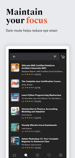Udemy ऑनलाइन कोर्स ऐप डाउनलोड करें – AI, कोडिंग और स्किल्स सीखें - Screenshot 6
