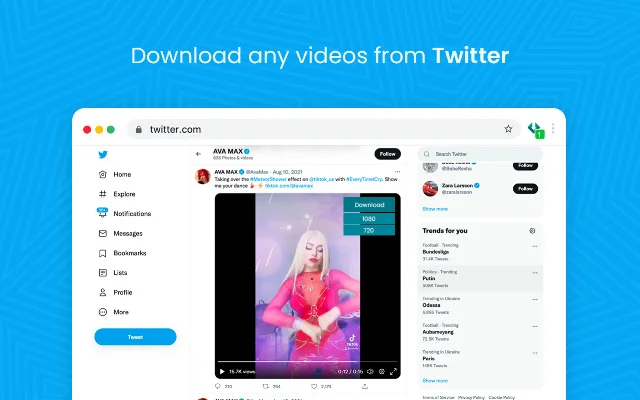 Web Video Downloader डाउनलोड करें – क्रोम के लिए सबसे तेज़ वीडियो टूल - Screenshot 3