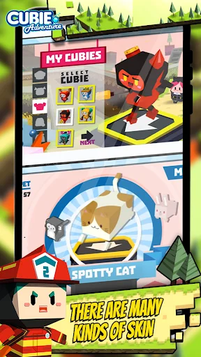Cubie Adventure World डाउनलोड करें – मजेदार रन और जंप गेम - Screenshot 19