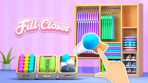 Fill Closet: Organizing Games डाउनलोड करें – ASMR पहेली गेम - Screenshot 8