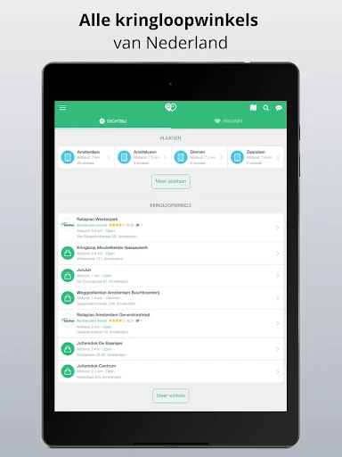 Kringloop App डाउनलोड करें – नीदरलैंड और बेल्जियम के थ्रिफ्ट स्टोर खोजें - Screenshot 11