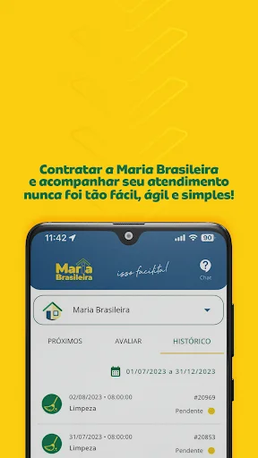 Maria Brasileira App डाउनलोड करें – घर की सफाई सेवाएँ आसान - Screenshot 5