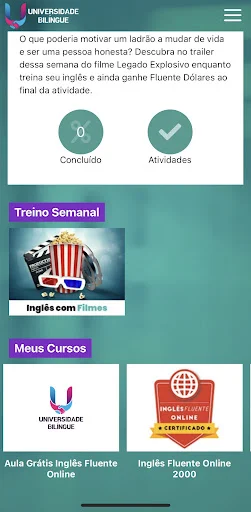 Universidade Bilíngue डाउनलोड करें – अंग्रेजी सीखने का ऐप - Screenshot 3