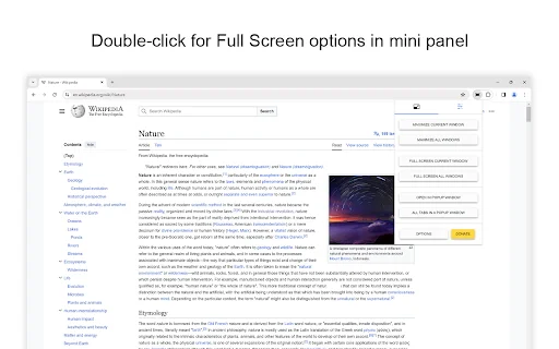 Full Screen for Google Chrome डाउनलोड करें – एक क्लिक में फुल स्क्रीन - Screenshot 3