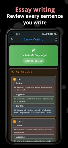 Engus English Write Right डाउनलोड करें – बेहतर अंग्रेजी लेखन सीखें - Screenshot 3