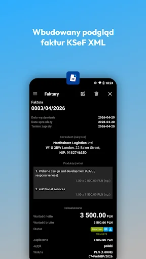 INTAXO ऑनलाइन इनवॉइसिंग डाउनलोड करें – छोटे व्यवसायों के लिए मुफ्त - Screenshot 8