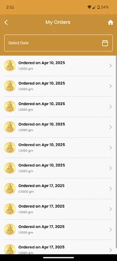 Today Gold ऐप डाउनलोड करें – ₹100 से डिजिटल सोना खरीदें और SIP शुरू करें - Screenshot 6