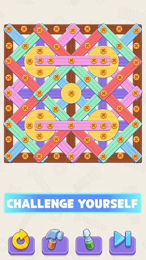 Screw It Out: Wood Puzzle डाउनलोड करें – मजेदार पहेलियाँ खेलें - Screenshot 20