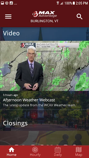 WCAX WEATHER डाउनलोड करें – सटीक स्थानीय मौसम पूर्वानुमान - Screenshot 2